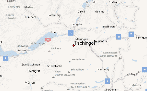 Tschingel Location Map