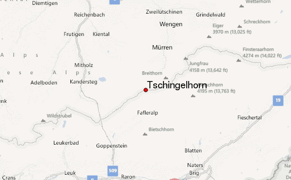 Tschingelhorn Location Map