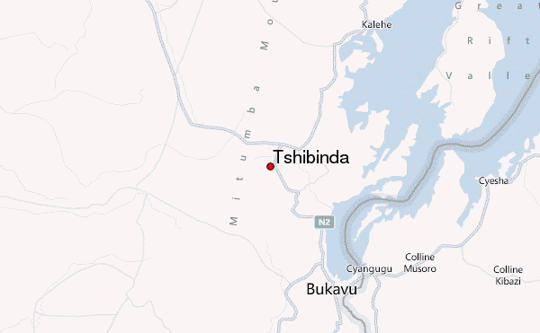 Tshibinda Location Map