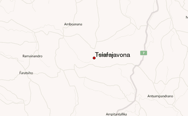 Tsiafajavona Location Map
