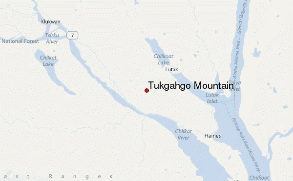Tukgahgo Mountain Location Map
