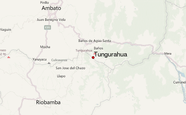 Tungurahua Location Map