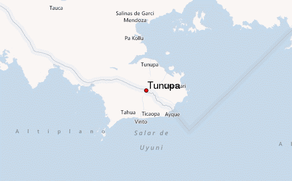 Tunupa Location Map