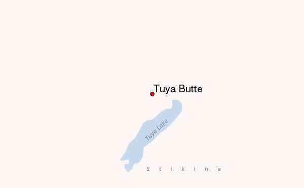 Tuya Butte Location Map