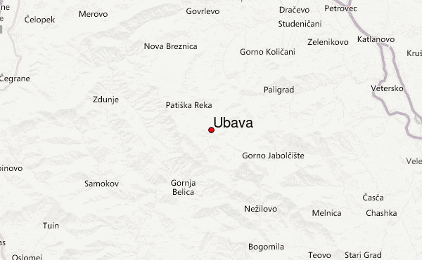 Ubava Location Map