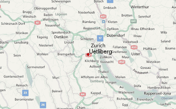 Üetliberg Location Map