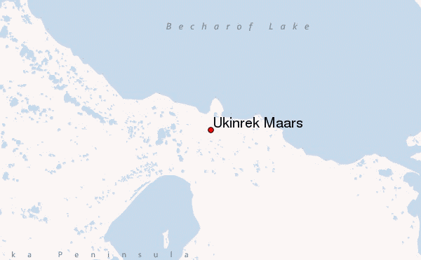 Ukinrek Maars Location Map