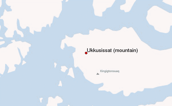 Ukkusissat (mountain) Location Map