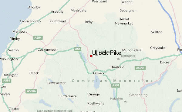 Ullock Pike Location Map