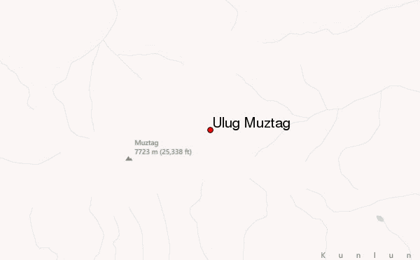 Ulug Muztag Location Map