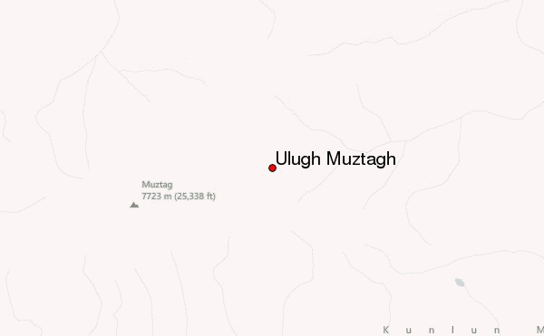 Ulugh Muztagh Location Map