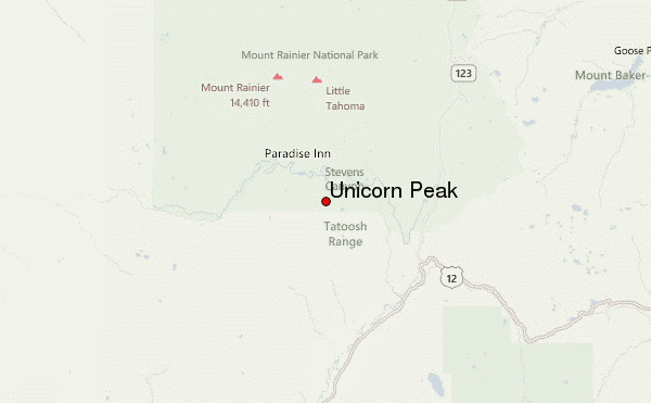 Unicorn Peak Location Map