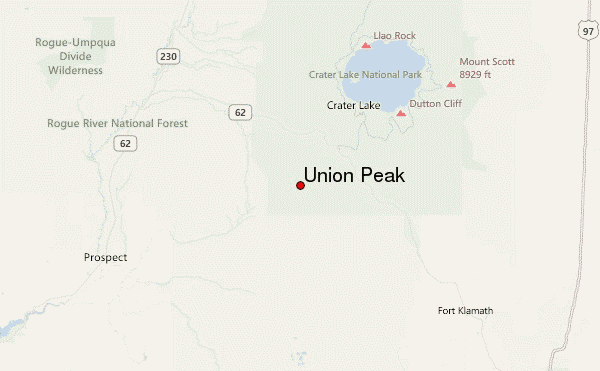 Union Peak Location Map