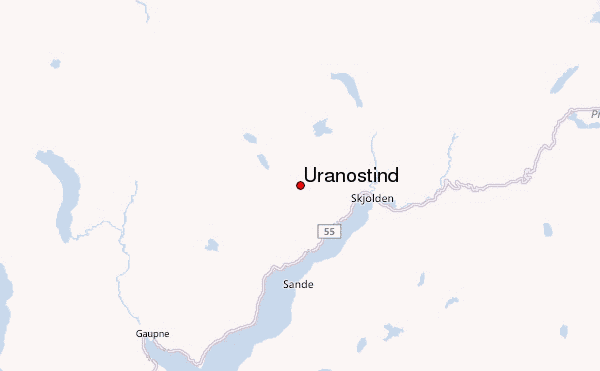 Uranostind Location Map