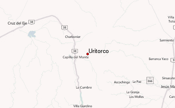 Uritorco Location Map