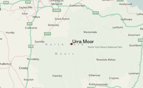 Urra Moor Location Map