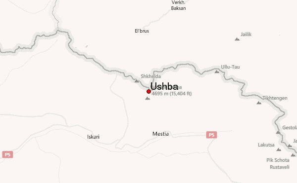 Ushba Location Map