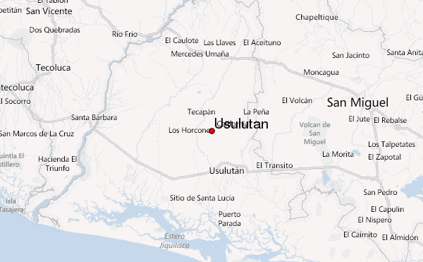 Usulutan Location Map