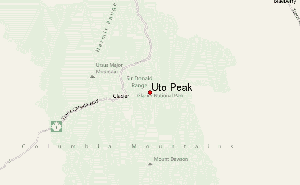 Uto Peak Location Map
