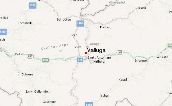 Valluga Location Map