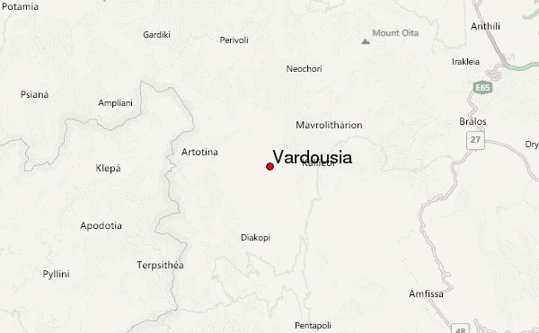 Vardousia Location Map