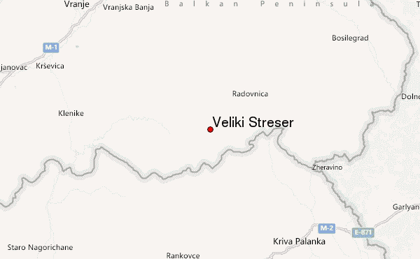 Veliki Streser Location Map