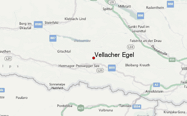 Vellacher Egel Location Map