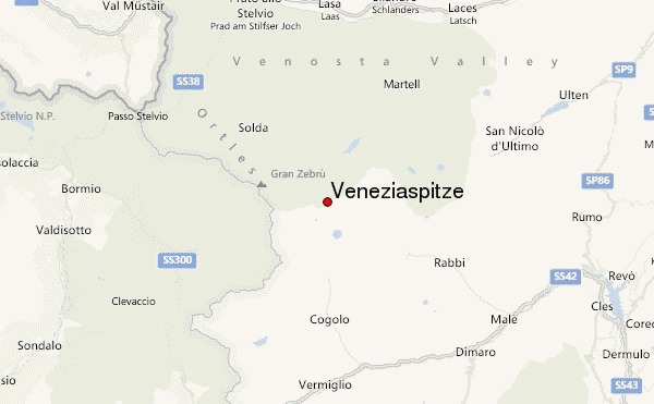Veneziaspitze Location Map