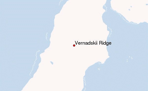 Vernadskii Ridge Location Map