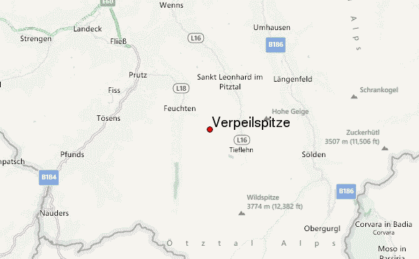 Verpeilspitze Location Map
