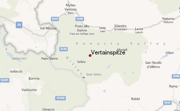 Vertainspitze Location Map