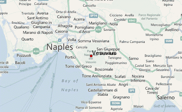 Vesuvius Location Map