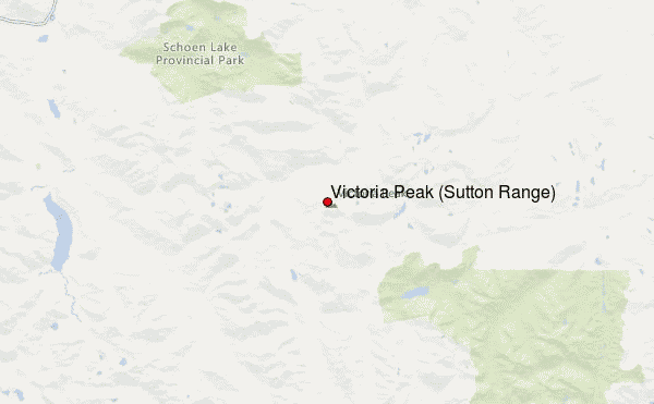 Victoria Peak (Sutton Range) Location Map