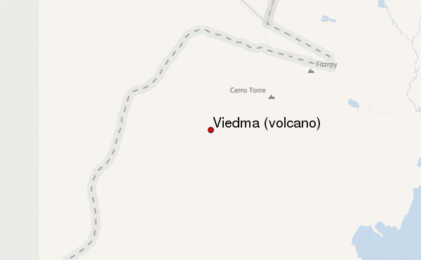 Viedma (volcano) Location Map