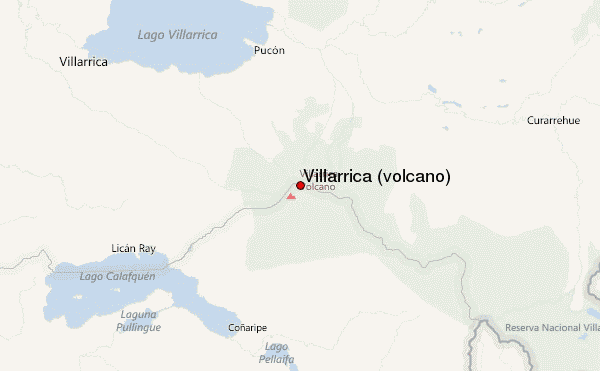 Villarrica (volcano) Location Map