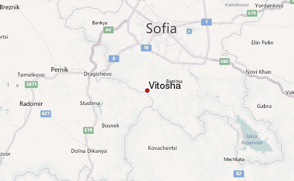 Vitosha Location Map