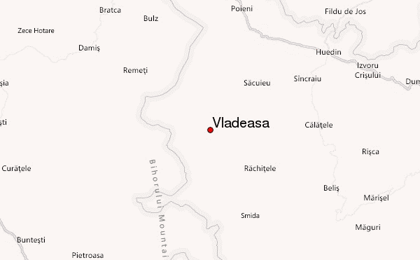 Vladeasa Location Map