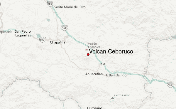 Volcan Ceboruco Location Map