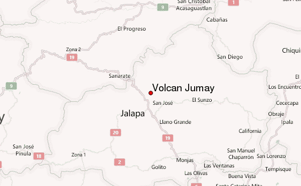 Volcán Jumay Location Map