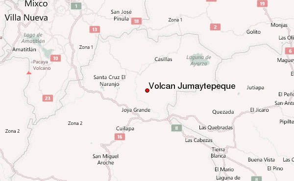 Volcán Jumaytepeque Location Map