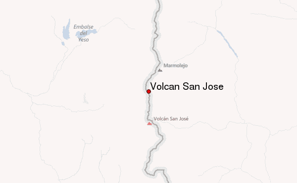 Volcan San Jose Location Map