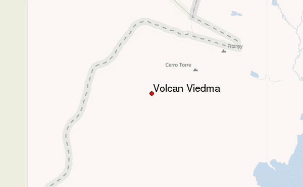 Volcan Viedma Location Map