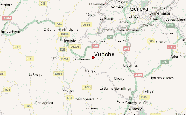 Vuache Location Map