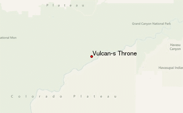 Vulcan's Throne Location Map