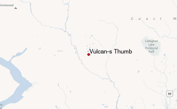 Vulcan's Thumb Location Map