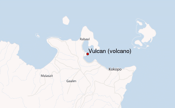 Vulcan (volcano) Location Map