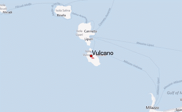 Vulcano Location Map