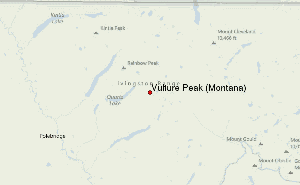 Vulture Peak (Montana) Location Map