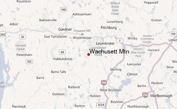 Wachusett Mtn Location Map