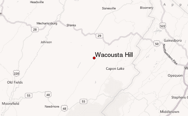 Wacousta Hill Location Map